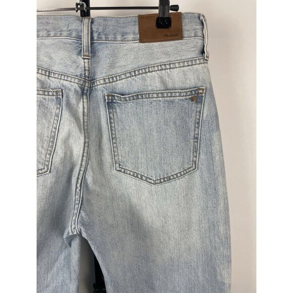 Madewell Light Blue Wash The Perfect Summer Straight Leg Denim Jean Size 28 - Picture 7 of 11